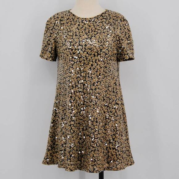 Vintage Liz Claiborne Floral Sequins Dress - Picture 1 of 6